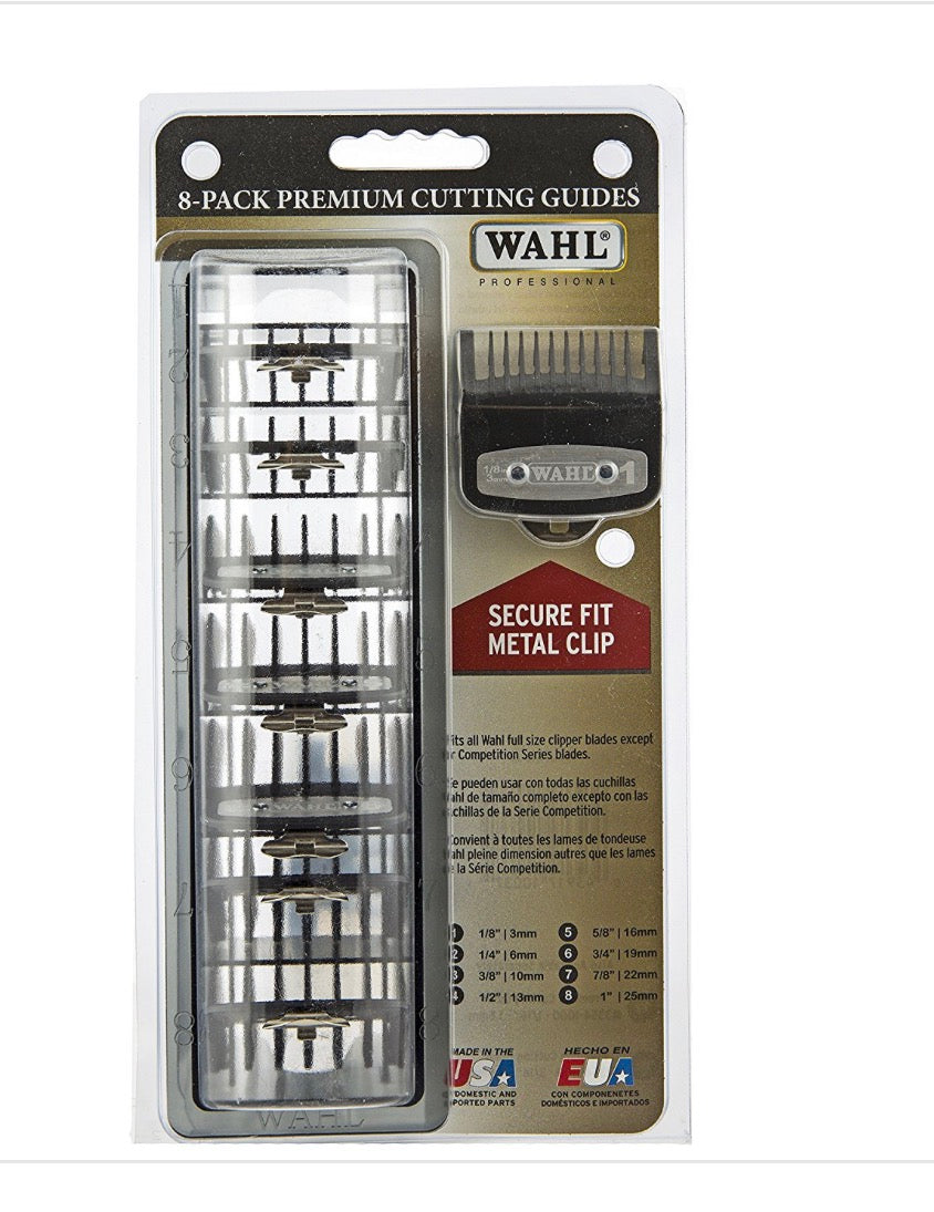 WAHL Premium Metal Guards 8 Pack