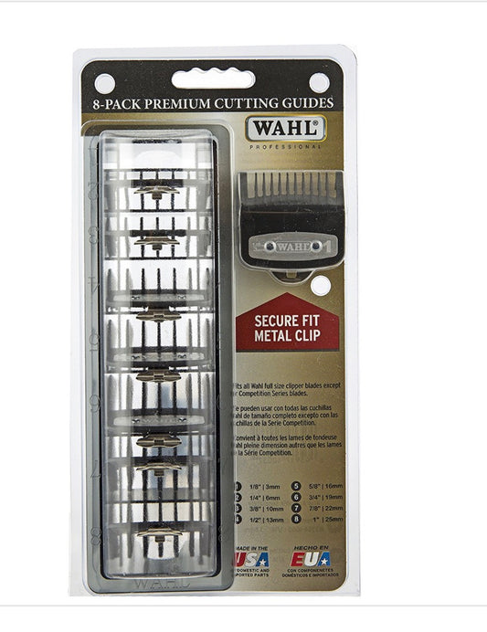 WAHL Premium Metal Guards 8 Pack